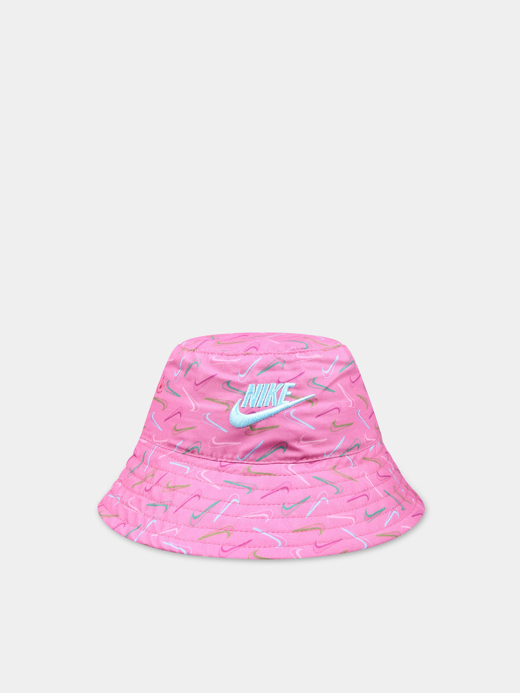 Fuchsia cloche for girl with iconic swoosh